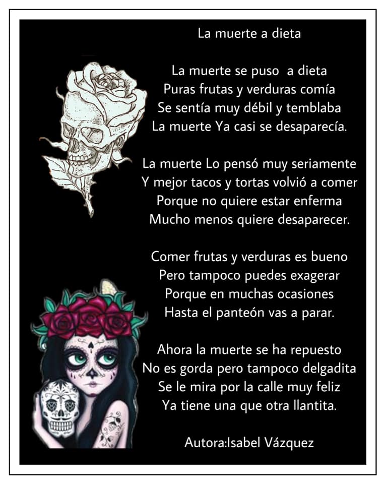 Calavera muerte a dieta