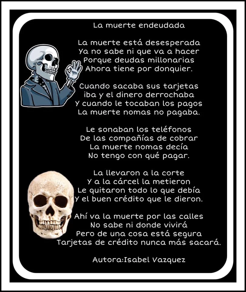 Calavera endeudada