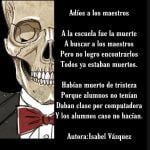 Calaverita Adiós a los maestros